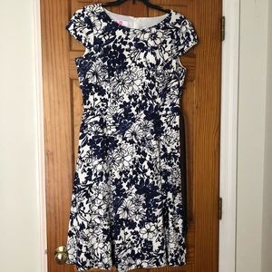 White/Blue floral dress